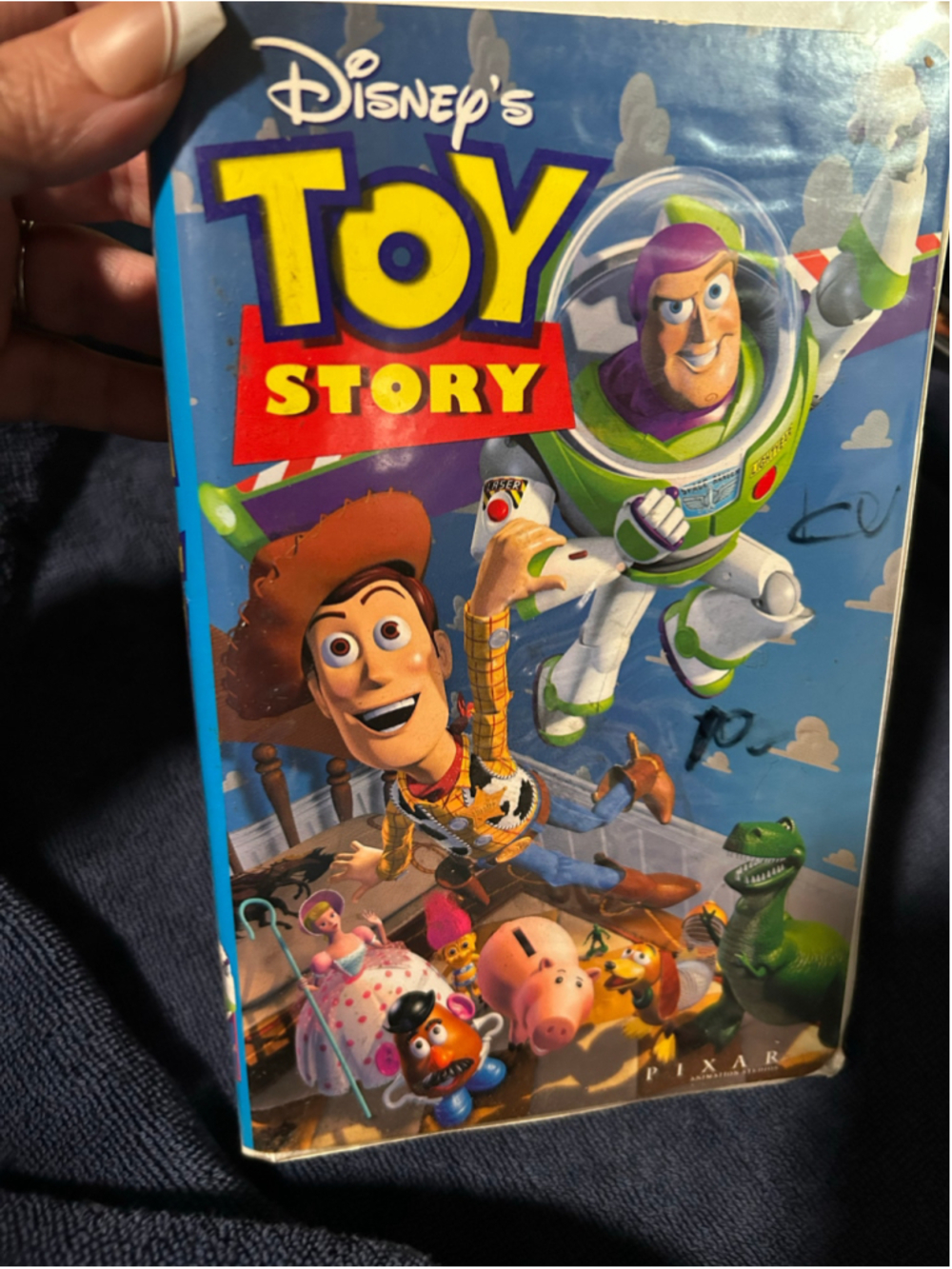 Disney Toy Story VHS Tape Standard One Size Blue Yellow